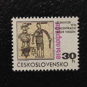 1968 - 30. výročí Mnichova - kresby terezínských dětí