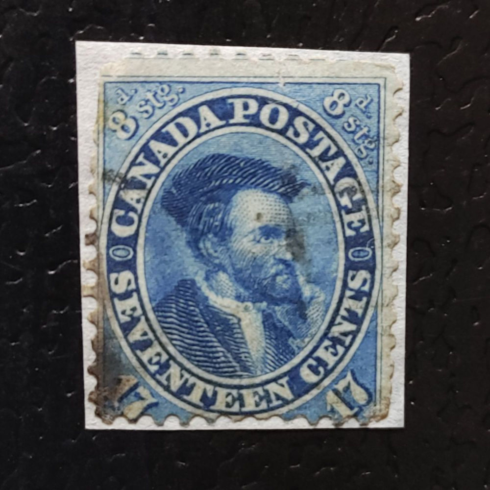 Výstřižek Kanada, Mi.15a (SG 42)#, 17 ¢