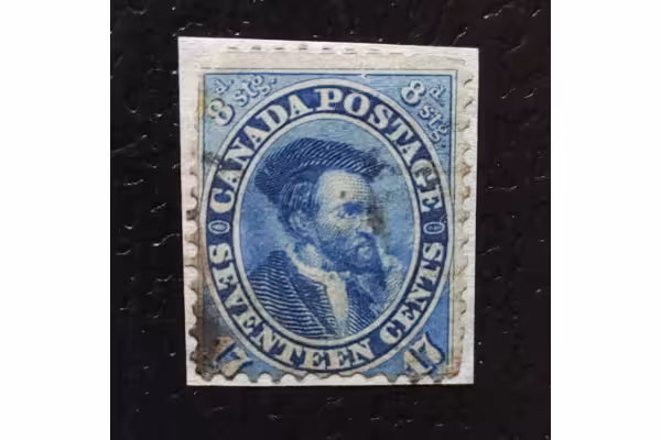 Výstřižek Kanada, Mi.15a (SG 42)#, 17 ¢