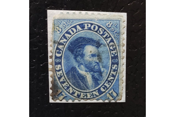 Výstřižek Kanada, Mi.15a (SG 42)#, 17 ¢