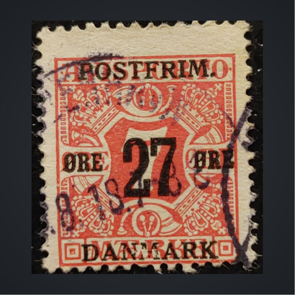 Selo Dinamarca, Mi.86X (SG 192), Usado #, 27