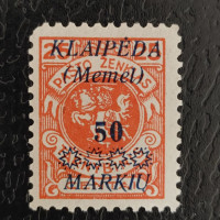 Známka Memelgebiet, Mi.138 (SG L15)*, 50 M