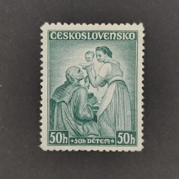 Briefmarke Tschechoslowakie, 50+50h, Mi.342** 