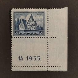 Briefmarke mit Ziefeldern Tschechoslowakie, 2 Kč, Mi.337* 