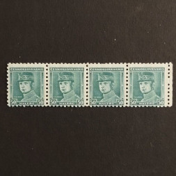 Block of four Czechoslovakia, 50h, Mi.338, MNH** 