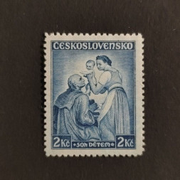 Briefmarke Tschechoslowakie, 2 Kč + 50h, Mi.344** 