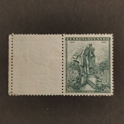 Briefmarke mit Ziefeldern Tschechoslowakie, 50h, Mi.345* 