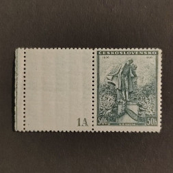 Briefmarken mit Kennzeichen Tschechoslowakie, 50h, Mi.345** 
