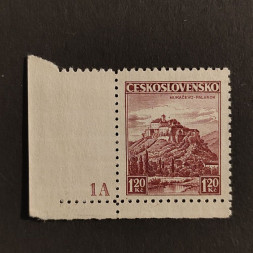 Briefmarken mit Kennzeichen Tschechoslowakie, 1,20 Kč, Mi.351* 