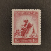 Známka ČSR, 1 Kč + 50h, Pof.316** 