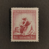 Známka ČSR, 1 Kč + 50h, Pof.316* 