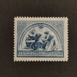 Briefmarke Tschechoslowakie, 2 Kč + 50h, Mi.363* 