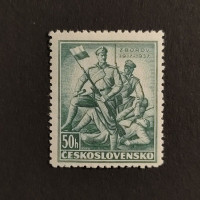Známka s kupóny ČSR, 50h, Pof.318* 