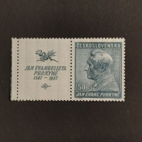 Briefmarke mit Ziefeldern Tschechoslowakie, 50h, Mi.377** 