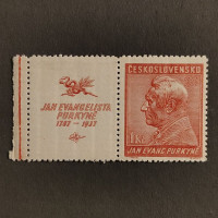 Briefmarke mit Ziefeldern Tschechoslowakie, 1 Kč, Mi.378** 