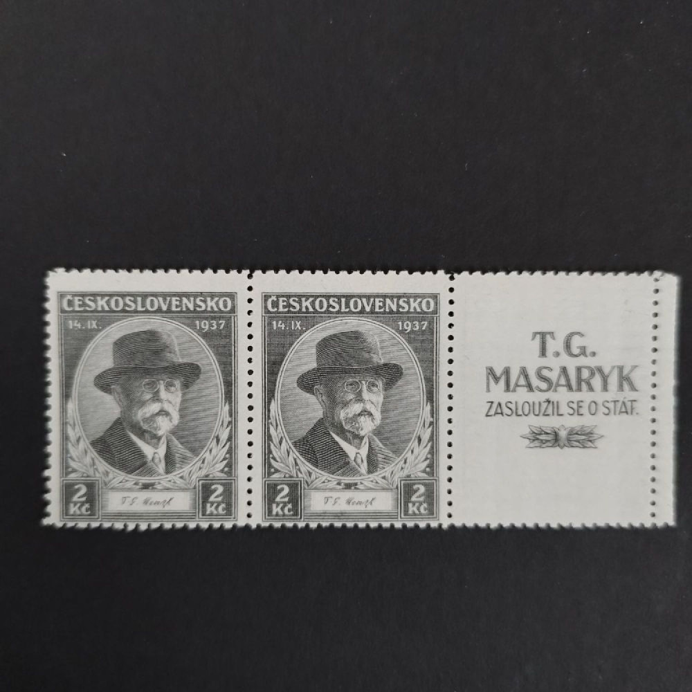 Par Tchecoslováquia, 2 Kč, Mi.380, MH* 