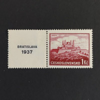 Briefmarke mit Ziefeldern Tschechoslowakie, 1 Kč, Mi.385* 