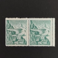 Zweierblock Tschechoslowakie, 50h, Mi.387** 