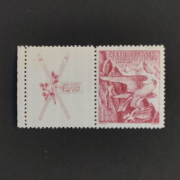 Briefmarke mit Ziefeldern Tschechoslowakie, 1 Kč, Mi.388** 