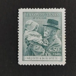 Briefmarke Tschechoslowakie, 50+50h, Mi.389* 