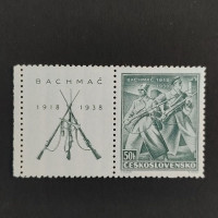 Briefmarke mit Ziefeldern Tschechoslowakie, 50h, Mi.392** 