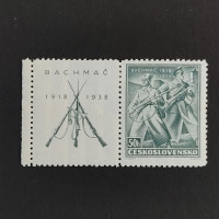 Briefmarke mit Ziefeldern Tschechoslowakie, 50h, Mi.392* 