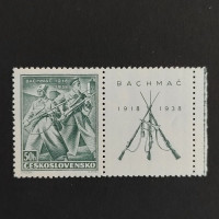 Briefmarke mit Ziefeldern Tschechoslowakie, 50h, Mi.392* 