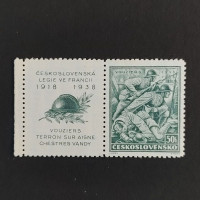 Briefmarke mit Ziefeldern Tschechoslowakie, 50h, Mi.393** 