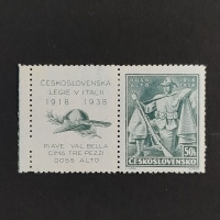 Briefmarke mit Ziefeldern Tschechoslowakie, 50h, Mi.394* 