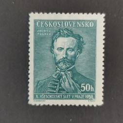 Briefmarke Tschechoslowakie, 50h, Mi.395* 