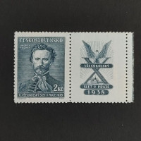 Briefmarke mit Ziefeldern Tschechoslowakie, 2 Kč, Mi.397** 