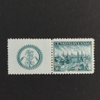 Briefmarke mit Ziefeldern Tschechoslowakie, 50h, Mi.400* 