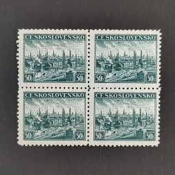 Viererblock Tschechoslowakie, 50h, Mi.400** 