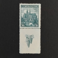 Briefmarke mit Ziefeldern Tschechoslowakie, 50h, Mi.401** 