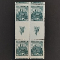 Zwischenstegpaar Tschechoslowakie, 50h, Mi.401** 