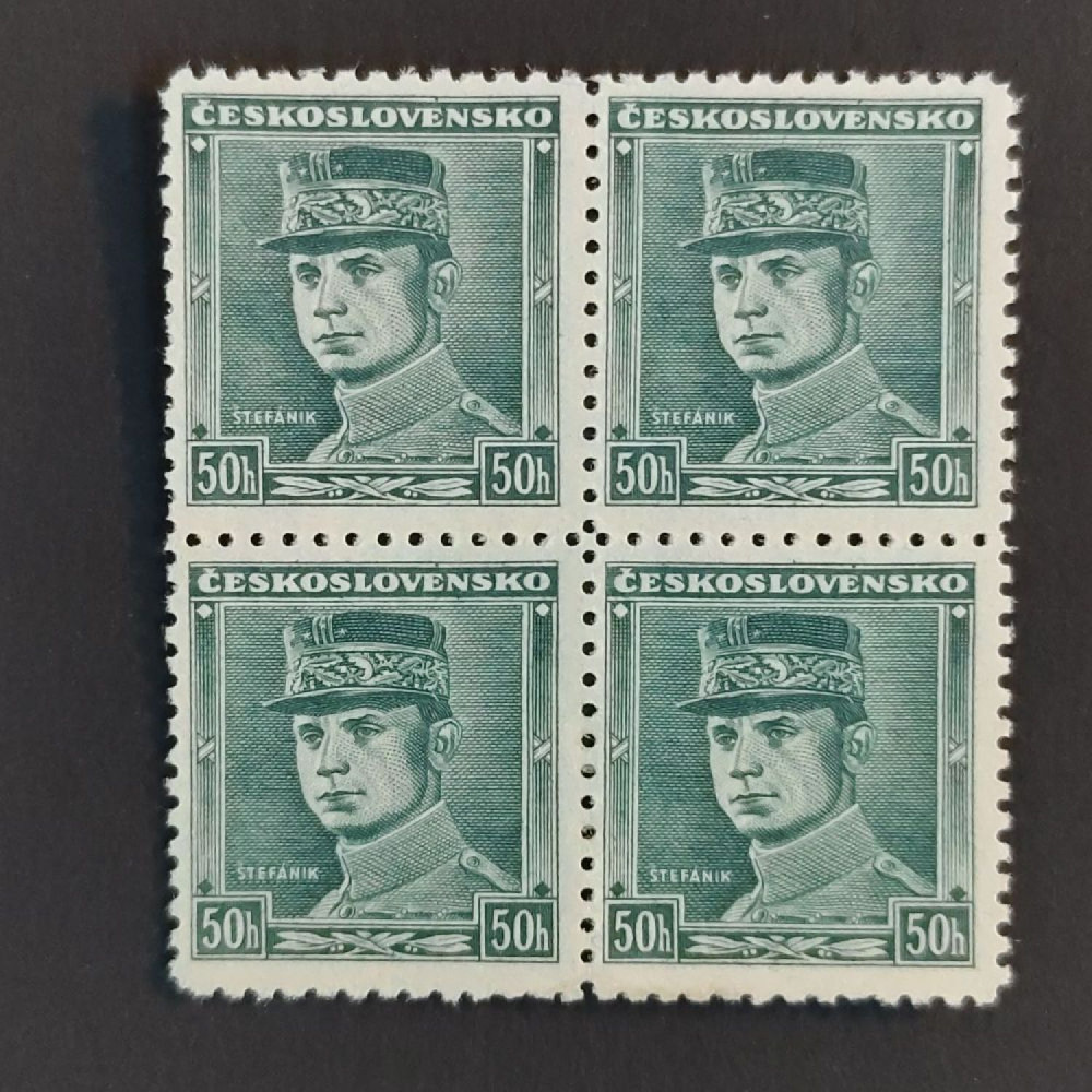 Čtyřblok ČSR, 50h, Pof.346** 