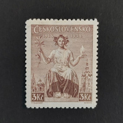 Známka ČSR, 3 Kč, Pof.349* 