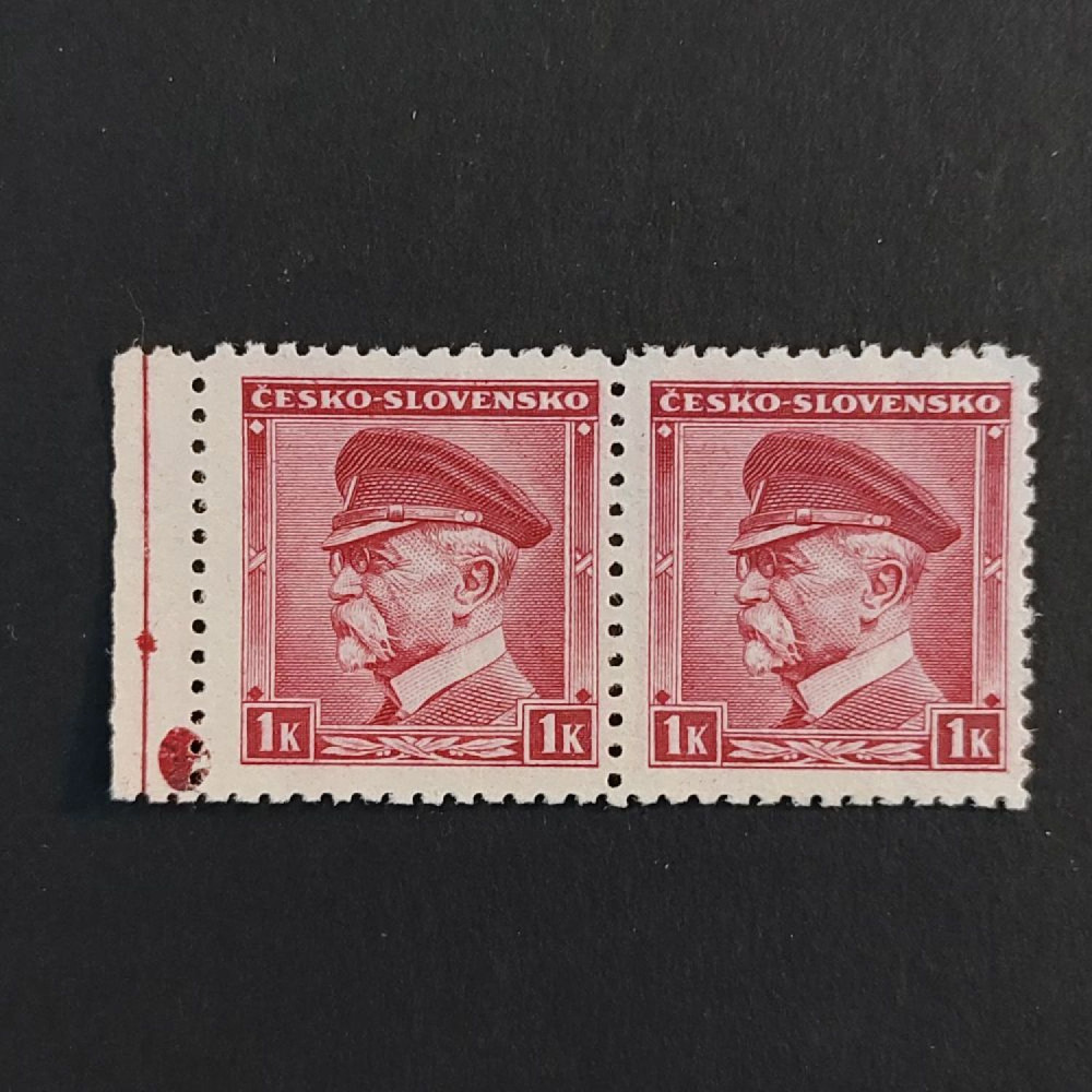 Zweierblock Tschechoslowakie, 1 K, Mi.406** 