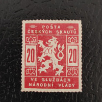 Stamps forgeries Czechoslovakia, 20h, Mi.II, MH* 