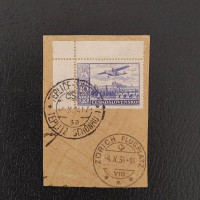 Cut-out Czechoslovakia, 10 Kč, Mi.309, used# 