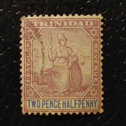 Sello Trinidad, SG117 (Mi. 39), 2 1/2 d