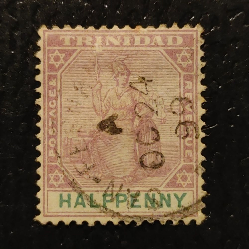 Sello Trinidad, SG114 (Mi. 37), Usado #, 1/2 d