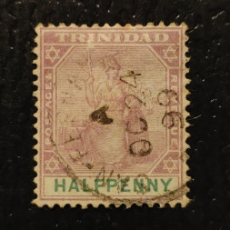 Sello Trinidad, SG114 (Mi. 37), Usado #, 1/2 d