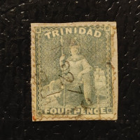 Recorte Trinidad, SG76 (Mi. 21C), Usado #, 4 d