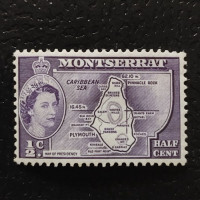 Sello Montserrat, SG136 (Mi. 128), MH, 2 c