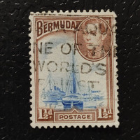 Sello Bermudas, SG111 (Mi. 102b), Usado #, 1 d