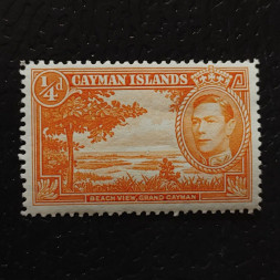 Známka Kajmanské ostrovy, SG115 (Mi. 101A)*, 1/4 d