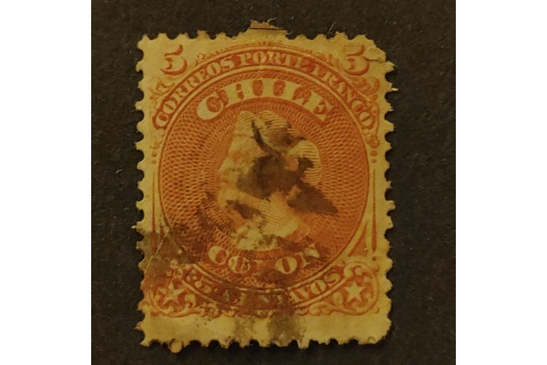 Známka Chile, Mi.10# 