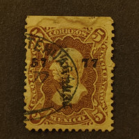 Stamp Mexico, Mi.96Iy (SG 97), Used #, 5 ¢