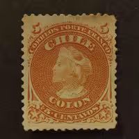 Známka Chile, Mi.10(*) 
